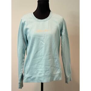 Columbia Women's Trek Graphic Crew Sweatshirt in Aqua Haze